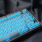 Semitransparent MAC Style 104+34 Keycaps Set ABS Doubleshot Translucent MOA Profile for Gaming Keyboard